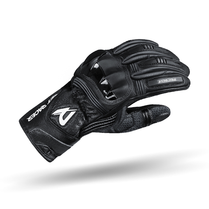 Rukavice na motocykel Street Racer GPR čierne - II. akosť