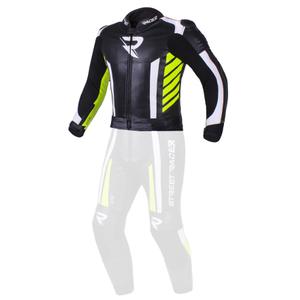 Pánska bunda Street Racer GT6 čierno-bielo-fluo žltá výpredaj