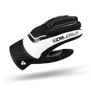 Dámske rukavice na motocykel Street Racer Stunt čierno-biele