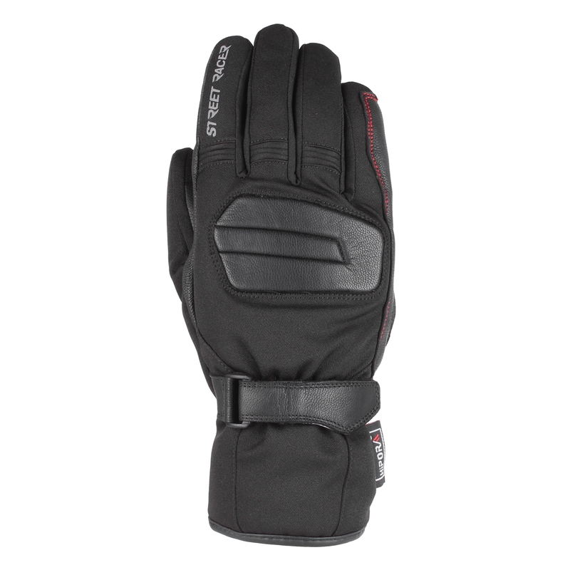 Rukavice na motocykel Street Racer Monzoon čierne