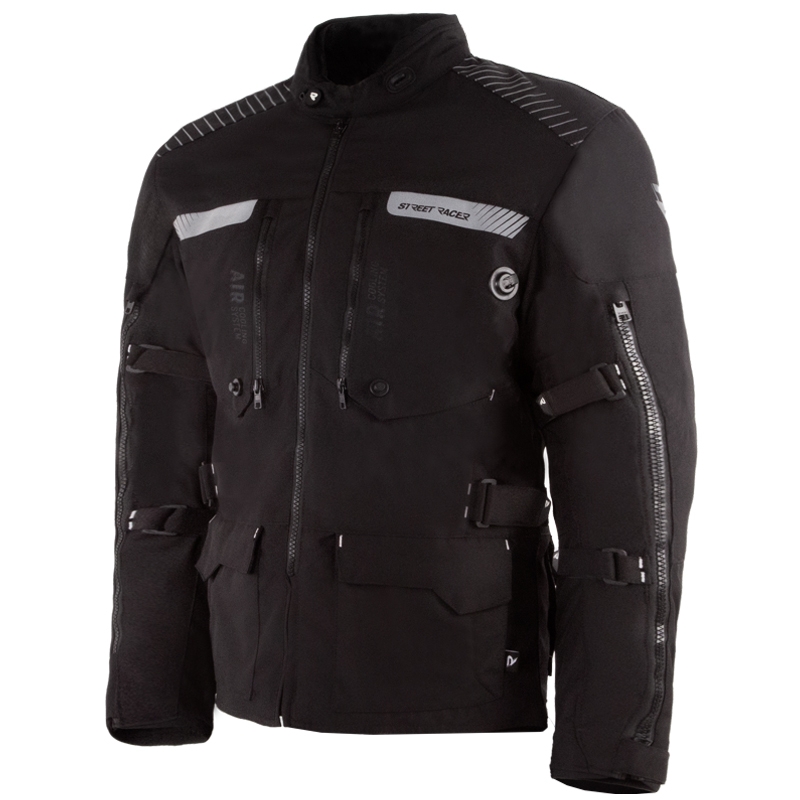 Bunda na motocykel Street Racer ALL Season čierna