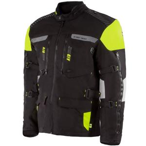 Bunda na motocykel Street Racer ALL Season čierno-fluo žltá