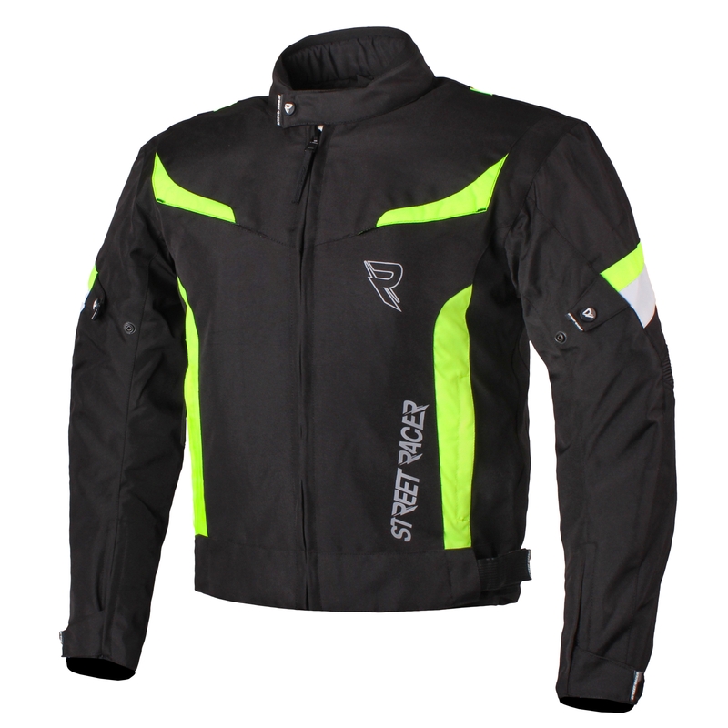 Bunda na motorku Street Racer Cyklon čierno-fluo žltá - II. akosť