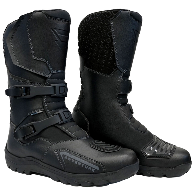 Topánky na motorku Street Racer Adventure WP čierne