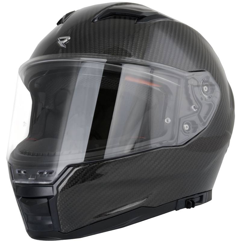Integrálna prilba na motorku Street Racer Titan Carbon čierna - II. akosť