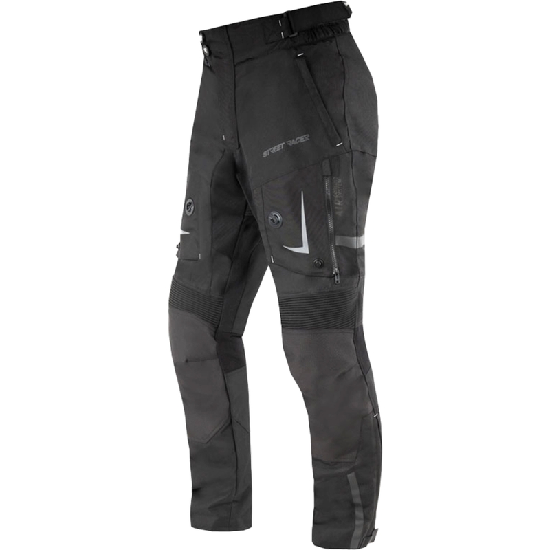 Nohavice na motorku Street Racer All Season čierne - II. akosť