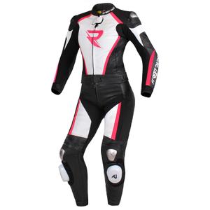 Dámska kombinéza Street Racer Kiara čierno-bielo-fluo ružová výpredaj